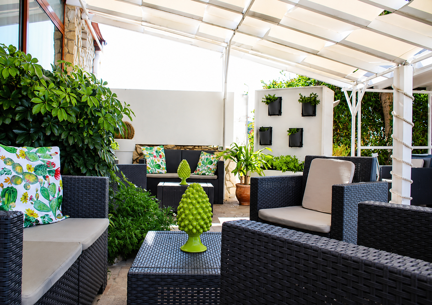 Terrazza esterna della Locanda 115